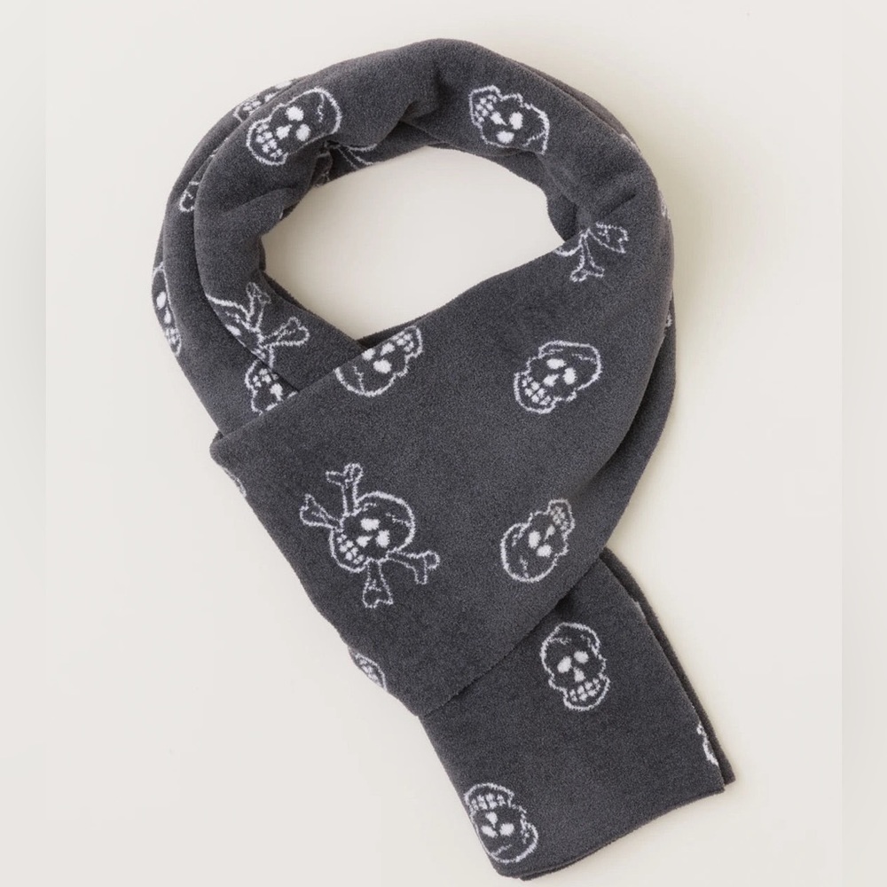 Barefoot Dreams Cozychic lite skull print scarf
